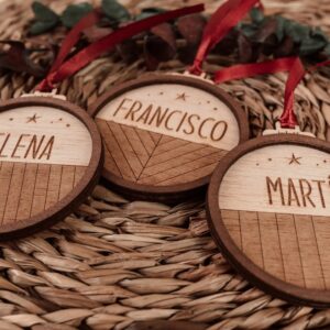 Mini Bola Navidad Personalizada con Nombre - Imagen 3