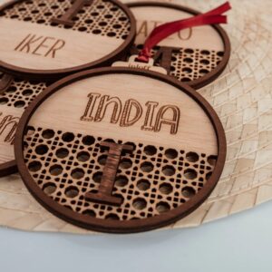 Bola de Navidad Personalizada Ratán "Mi Persona" - Imagen 6