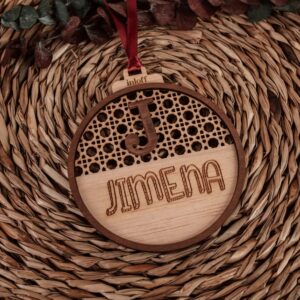 Bola de Navidad Personalizada Ratán "Mi Persona" - Imagen 7