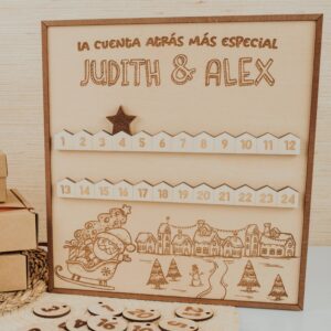 Calendario de Adviento Personalizado en Madera - Imagen 3