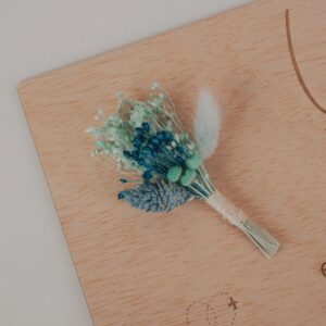 Placa Agradecimiento Boda con Flores Preservadas Personalizada - Imagen 4