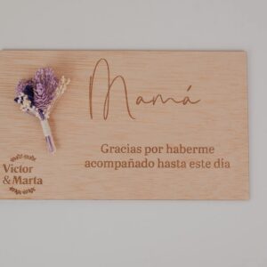 Placa Eres Tú Boda Vintage – Detalle Padrinos y Testigos