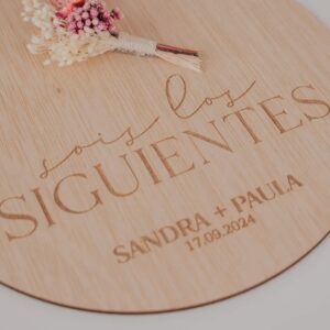 Placa "Sois los Siguientes" Nuestra Boda - Imagen 5