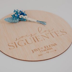 Placa "Sois los Siguientes" Personalizada para Boda - Imagen 3
