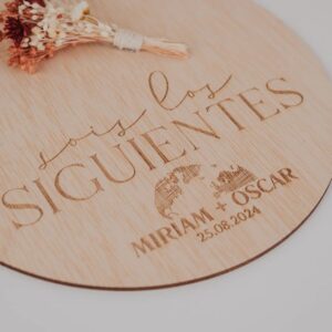 Placa Personalizada "Sois los Siguientes" para Bodas - Imagen 9