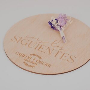 Placa "Sois los Siguientes" Boda Vintage - Imagen 4