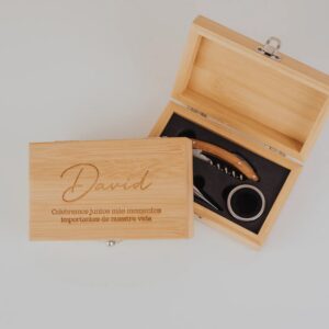 Set para Vino Personalizado «Brindemos Juntos»