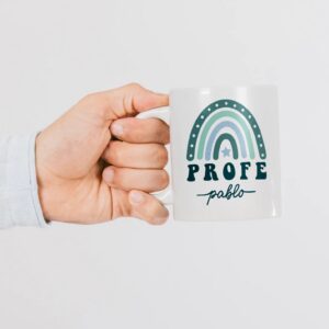 Taza Profe Personalizada Arcoíris - Imagen 3