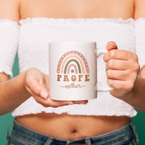 Taza Profe Personalizada Arcoíris - Imagen 5