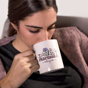 Taza Profe Personalizada con Diseño Floral - Regalo Fin de Curso - Imagen 6