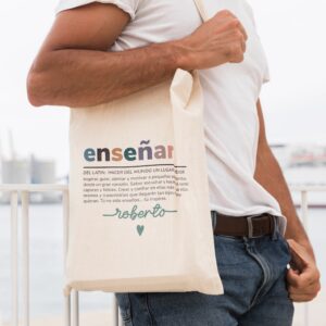 Tote Bag Profe Personalizada "Enseñar" - Imagen 3