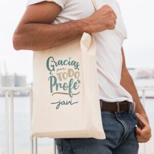 Tote Bag Profe Personalizada "Gracias por Todo" - Imagen 3