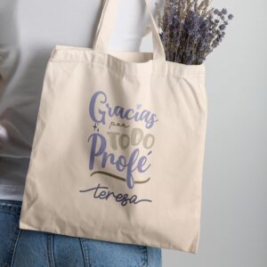 Tote Bag Profe Personalizada "Gracias por Todo" - Imagen 4