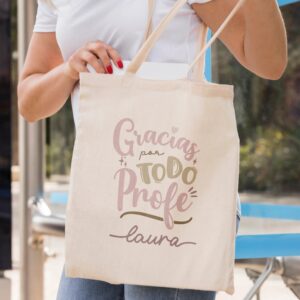 Tote Bag Profe Personalizada "Gracias por Todo" - Imagen 5