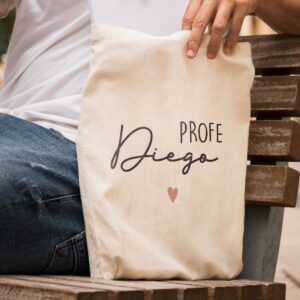 Tote Bag Profe Personalizada con Nombre