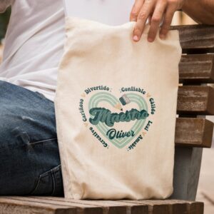 Tote Bag Profe Personalizada Retro Cuore