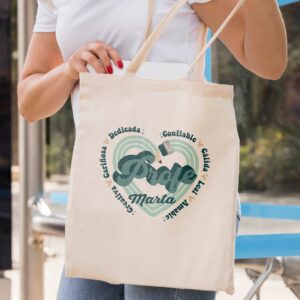Tote Bag Profe Personalizada Retro Cuore - Imagen 4