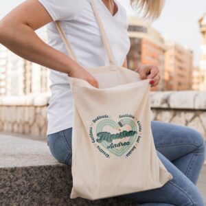 Tote Bag Profe Personalizada Retro Cuore - Imagen 5