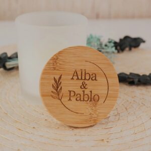 Vela Aromática Bambú Logo - Imagen 5