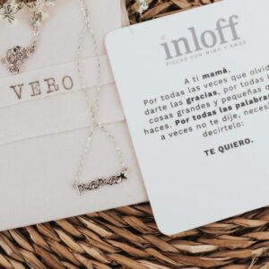 Collar Plata de Ley "Te Quiero Mamá" - Regalo Día de la Madre - Imagen 4