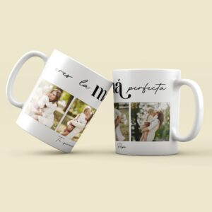 Taza Personalizada «Mamá Perfecta» con Fotos – Regalo Día de la Madre