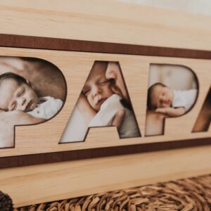 Marco de Fotos Personalizado Día del Padre con Mensaje PAPÁ - Imagen 4