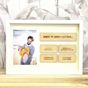 Marco Fotos Personalizado «Papá, te quiero porque…»