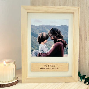 Marco Fotos "Te Quiero Papá" Personalizado con Grabado - Imagen 4