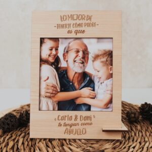 Portafotos Personalizado Abuelo con Nombre Nietos