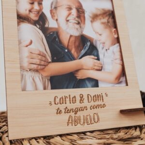 Portafotos Personalizado Abuelo con Nombre Nietos - Imagen 3