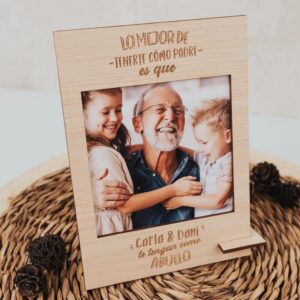 Portafotos Personalizado Abuelo con Nombre Nietos - Imagen 4