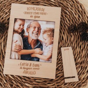 Portafotos Personalizado Abuelo con Nombre Nietos - Imagen 6