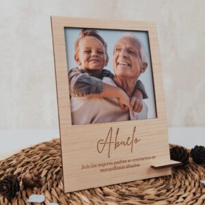 Portafotos Vintage "Abuelo" Personalizado con Dedicatoria - Imagen 3