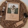 Marco de fotos personalizado estilo Polaroid para papá grabado en madera natural con foto padre e hija, detalle artesanal inloff