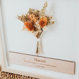 Cuadro Flores Preservadas Mamá Personalizado - Imagen 4