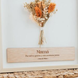 Cuadro Flores Preservadas Mamá Personalizado - Imagen 5