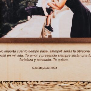 Marco Fotos Madera Personalizado "Los Besos de Mamá" - Imagen 3