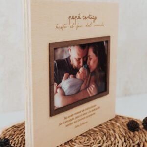 Marco de Fotos Personalizado 'Hasta el Fin del Mundo Papá' - Imagen 3