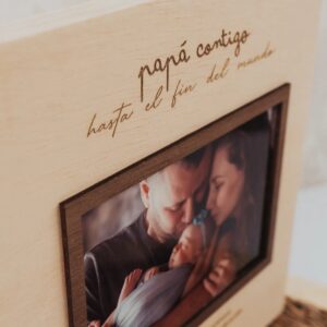 Marco de Fotos Personalizado 'Hasta el Fin del Mundo Papá' - Imagen 4
