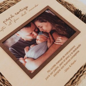 Marco de Fotos Personalizado 'Hasta el Fin del Mundo Papá' - Imagen 7