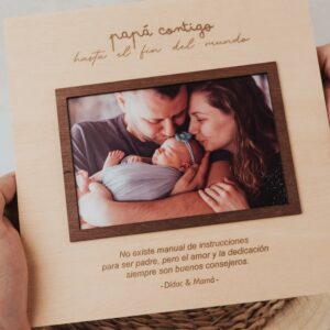 Marco de Fotos Personalizado ‘Hasta el Fin del Mundo Papá’