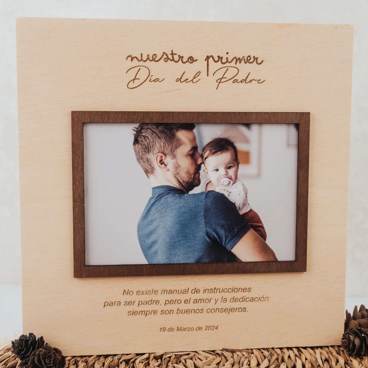 Marco Fotos Primer Día del Padre Personalizado - Imagen 2