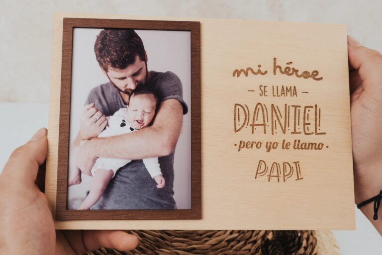 Marco Fotos Personalizado «Mi Héroe es Papá» con Foto
