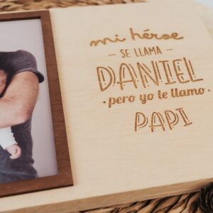 Marco Fotos Personalizado "Mi Héroe es Papá" con Foto - Imagen 5