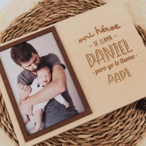 Marco Fotos Personalizado "Mi Héroe es Papá" con Foto - Imagen 6