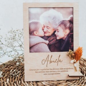 Portafotos Vintage Personalizado para Abuela con Foto Polaroid - Imagen 3