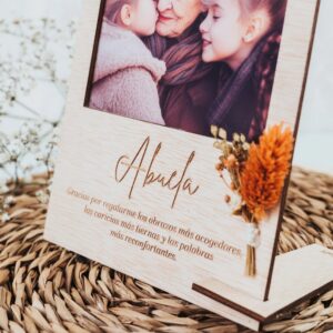 Portafotos Vintage Personalizado para Abuela con Foto Polaroid - Imagen 4
