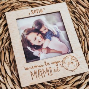 Portafotos Mini Imán Personalizado "Super Mamá" - Imagen 3