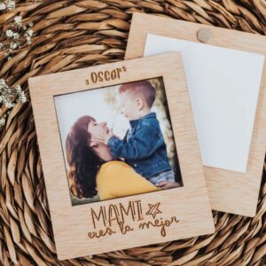 Portafotos Mini Imán Personalizado "Super Mamá" - Imagen 7