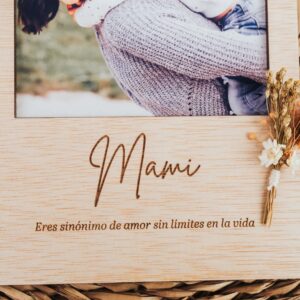Portafotos Vintage "Mamá" Personalizado con Foto y Grabado - Imagen 5